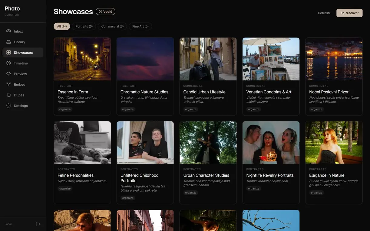 Smart AI Curator, javni preview kuriranih izložbi