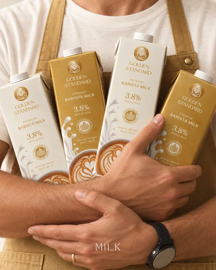 Golden Standard, design delle confezioni oro e bianca