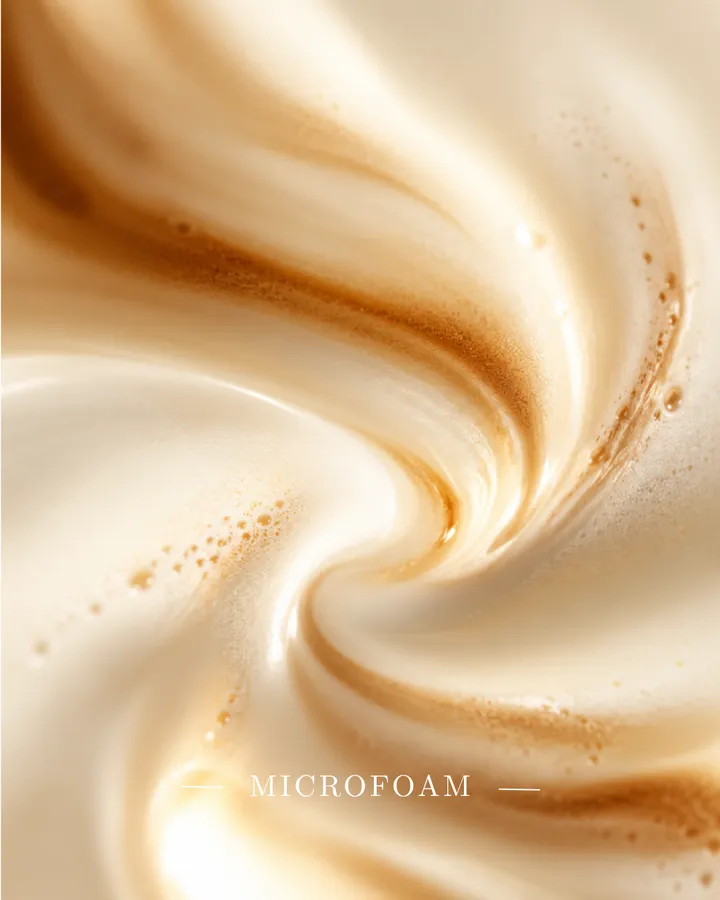 Post: milk and coffee swirl