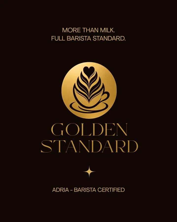 Post: the Golden Standard mark on a dark background