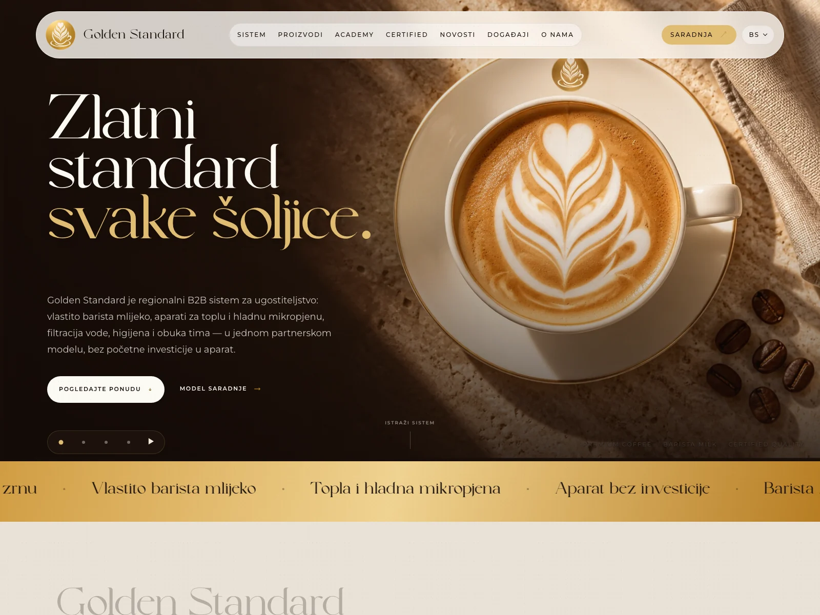 Golden Standard, sito del sistema B2B regionale per l'ospitalità