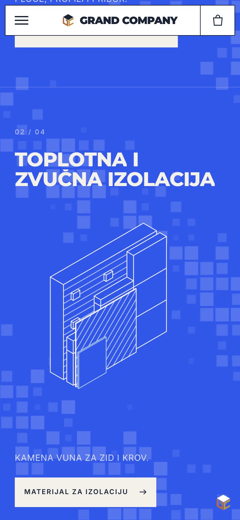 Grand Company sul telefono, isolamento termico e acustico