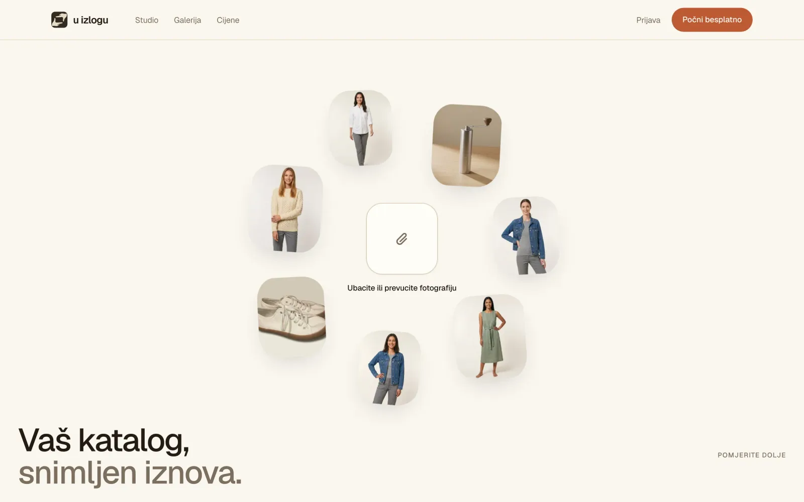 U izlogu, naslovna: Vaš katalog, snimljen iznova