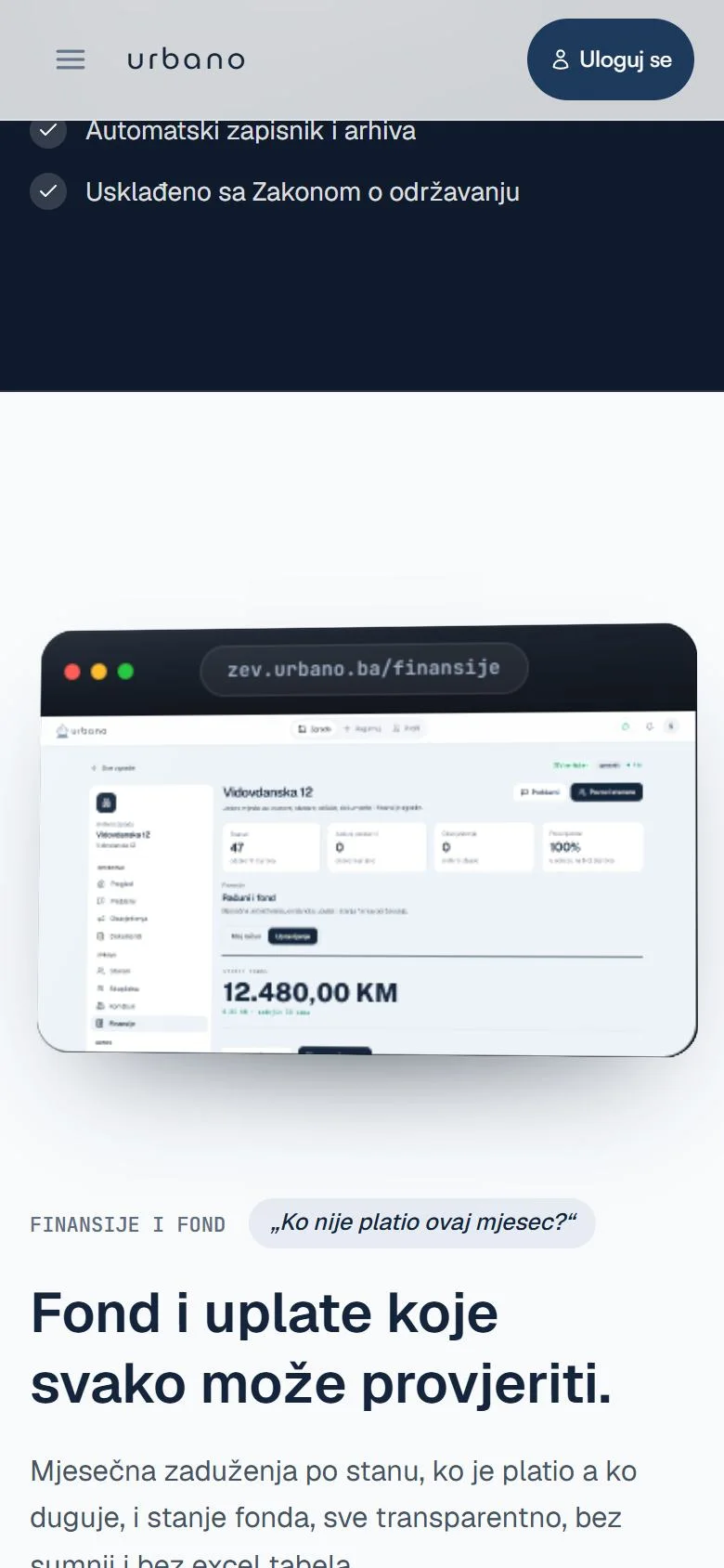 Urbano ZEV modul, digitalni upravnik za zgradu