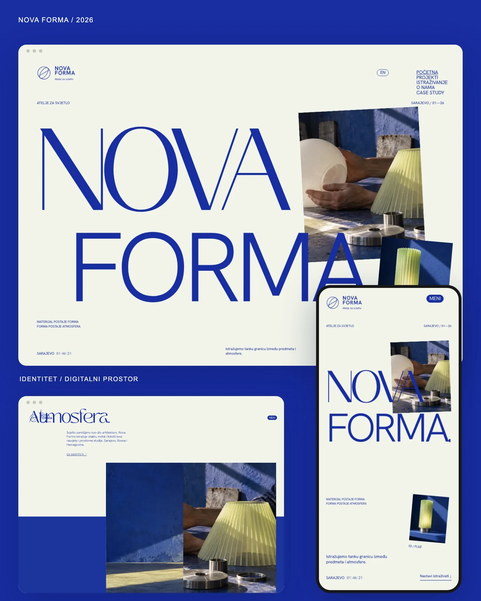 Nova Forma, identità e sito animato